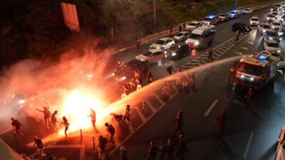 تظاهرات هفتگی در تل‌آویو به خشونت کشیده شد