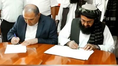 امضای قرارداد بازسازی خط‌ آهن حیرتان - مزارشریف