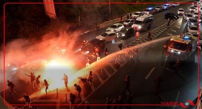 تظاهرات صهیونیست‌ها در تل‌آویو به خشونت کشیده شد