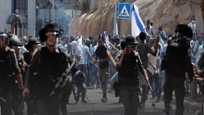 تظاهرات صهیونیست‌ها در تل‌آویو به خشونت کشیده شد