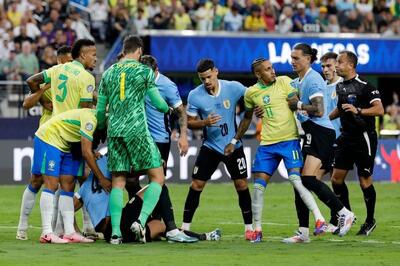 گزارش تصویری/ حذف برزیل از کوپا آمریکا 2024 مقابل اروگوئه