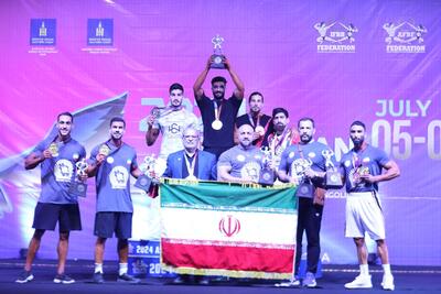 ایران با ۱۴ طلا، ۶ نقره و ۴ برنز‌ قهرمان پرورش‌اندام آسیا شد
