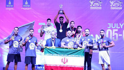 ایران با ۲۴ مدال قهرمان پرورش اندام آسیا شد