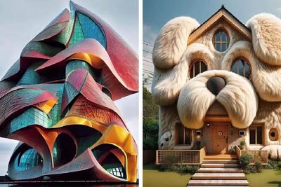 معماری های عجیب و خلاقانه روی زمین؛ از خونه سگی گرفته تا سازه های موجی