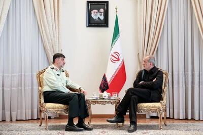 دیدار سردار رادان با پزشکیان/ تاکید رئیس‌جمهور بر احترام به کرامت مردم