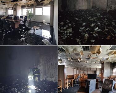 دانشکده پزشکی ایرانشهر در آتش سوخت +ویدئو