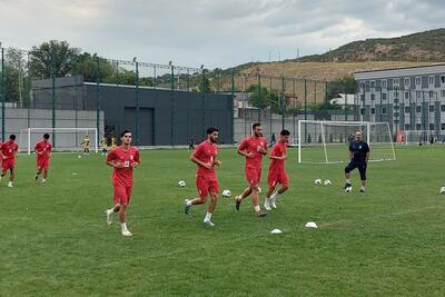 تمرین بانشاط تیم ملی جوانان قبل از بازی با ازبکستان