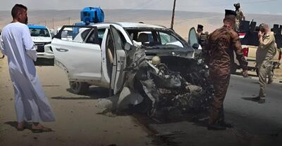 حمله پهپادی به یک خودرو در شمال عراق | قربانیان چه کسانی بودند؟ + عکس و فیلم