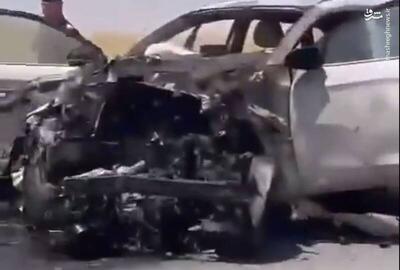 فیلم/ حمله پهپادی به یک خودرو در شمال عراق