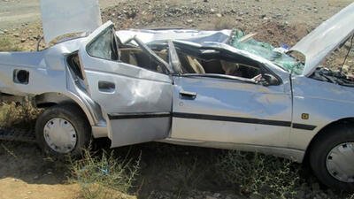 واژگونی خودرو ۲۰۶ در کرمان منجر به جان باختن ۲ جوان شد