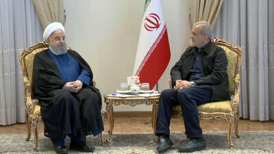 حسن روحانی با رییس جمهور منتخب دیدار کرد