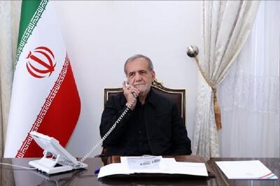 گفتگوی تلفنی مسعود پزشکیان و رئیس‌جمهور عراق