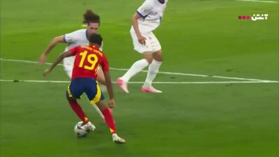 سوپر گل یامال؛ گل اول اسپانیا به فرانسه + ویدئو