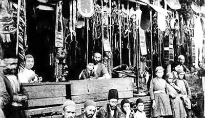 تهران قدیم| عکسی ناب از تکیه عزاداری امام حسین در کامرانیه، دوره قاجار