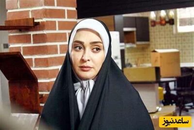 پوشش مشکی و محرمی الهام حمیدی بازیگر سریال  سرزمین مادری  + عکس