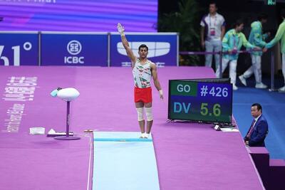 تمرین نماینده ژیمناستیک ایران در المپیک در حضور وزیر ورزش + ویدئو | واکنش کیومرث هاشمی
