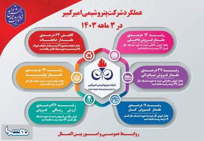 افزایش ۴۶ درصدی فروش پتروشیمی امیرکبیر | نفت ما