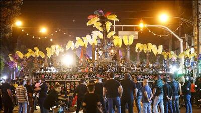 برپایی دسته‌های عزاداری در تربت جام به مناسبت ماه محرم + فیلم