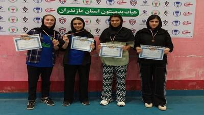 رقابت بانوان بدمینتون مازندران در مسابقات رنکینگ بزرگسالان