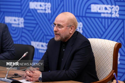 دیدار نایب رییس مجلس ارمنستان با قالیباف در حاشیه نشست بریکس