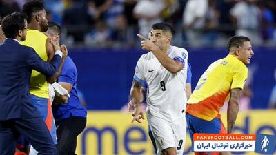 درگیری و جنجال عجیب سوارز و نونیز مقابل کلمبیا - پارس فوتبال | خبرگزاری فوتبال ایران | ParsFootball