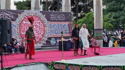 برگزاری تعزیه‌ حضرت علی‌اکبر(ع) در میدان هفت حوض تهران+ عکس و فیلم
