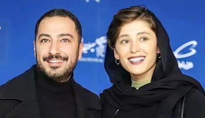 رونمای از تیپ جدید نوید محمدزاده و همسرش فرشته حسینی در تئاتر + عکس