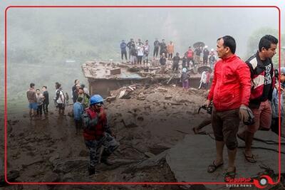 ناپدید شدن 6 هندی در نپال پس از رانش زمین اتوبوس را به داخل رودخانه هل داد.