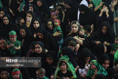 دسته روی با کالسکه های شیرخوارگان حسینی در گرگان برگزار شد