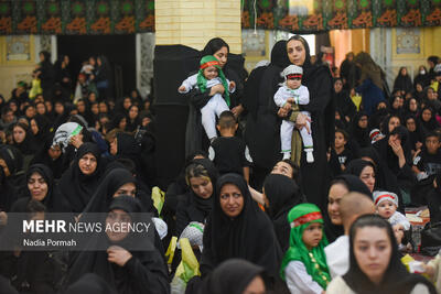 برگزاری مراسم شیرخوارگان حسینی در بادرود