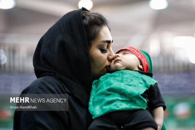 گزارش خبرنگار مهر از همایش شیرخوارگان حسینی در جنوب تهران
