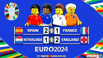 شبیه سازی گل های نیمه نهایی یورو 2024 با لگو - پارس فوتبال | خبرگزاری فوتبال ایران | ParsFootball