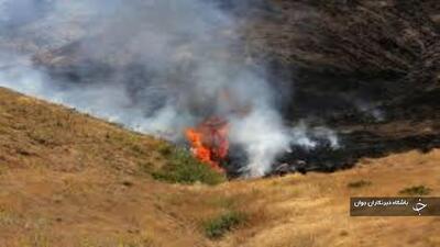 ثبت ۵ مورد آتش‌سوزی در مراتع مهاباد
