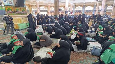 برپایی مراسم شیرخوارگان حسینی در حرم بانوی کرامت و  مسجد مقدس جمکران