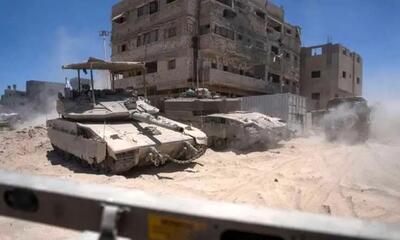 انهدام ۳ خودروی نظامیان صهیونیست در جنوب نوار غزه
