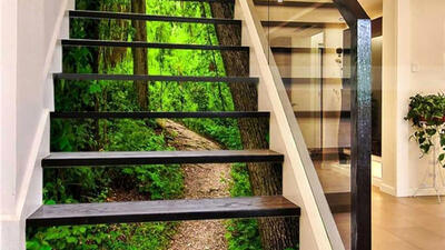 پله های سه بعدی با حال و هوای طبیعت + عکس