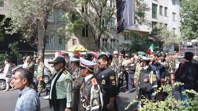آیین تشییع شهید گمنام در تهران برگزار شد