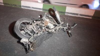 ببینید | تصادف وحشتناک یک موتورسیکلت با عابرپیاده در مشهد