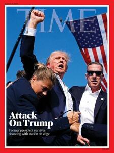 عکس: ژست دونالد ترامپ پس از ترور روی جلد مجله تایم