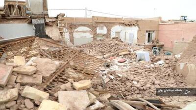 خسارت ۷۰۰ میلیون ریالی ریزش ساختمان قدیمی در سردشت