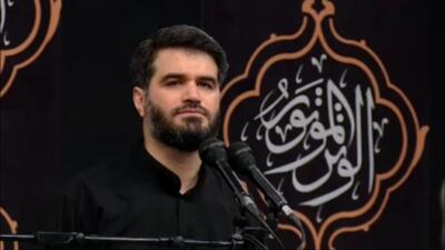 نوحه‌خوانی میثم مطیعی در مراسم عزاداری شب عاشورا در حسینیه امام خمینی (ره) + ویدئو