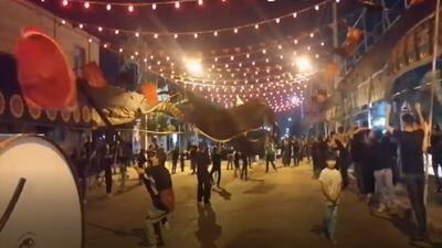 فیلمی از دسته‌های عزاداری ماهدشتی‌ها در شب تاسوعا  + فیلم