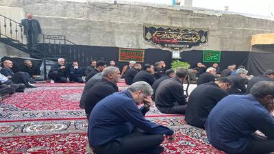 مراسم قرائت زیارت عاشورا در منزل شهید گودرزی صبح تاسوعای حسینی + تصاویر