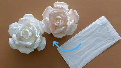 باورت میشه این گل رز ها فقط با دستمال کاغذی ساخته شدند؟!