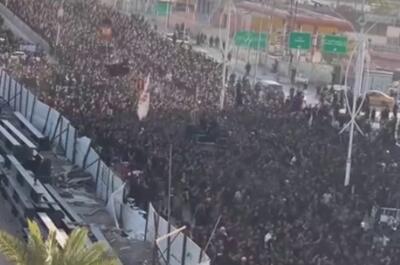 ببینید / جمعیت خیره‌کننده عزاداران حسینی در ناصریه عراق