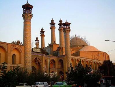(عکس) سفر به تهران قدیم؛ این مسجد معروف تهران بیش از صد سال قبل در پایتخت ساخته شد