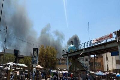 آتش‌سوزی گسترده در بغداد