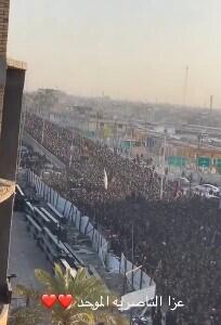 جمعیت خیره‌کننده عزاداران حسینی در ناصریه عراق | رویداد24