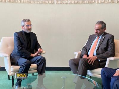 دیدار باقری با وزیر خارجه کویت در نیویورک + فیلم