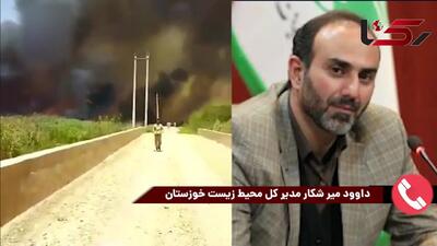آتش سوزی هورالعظیم از قسمت ایرانی آغاز شده بود/500 هکتار نیزار در آتش سوخت/از اول امسال 54 مرتبه جنگل ها و مراتع ایران سوختند